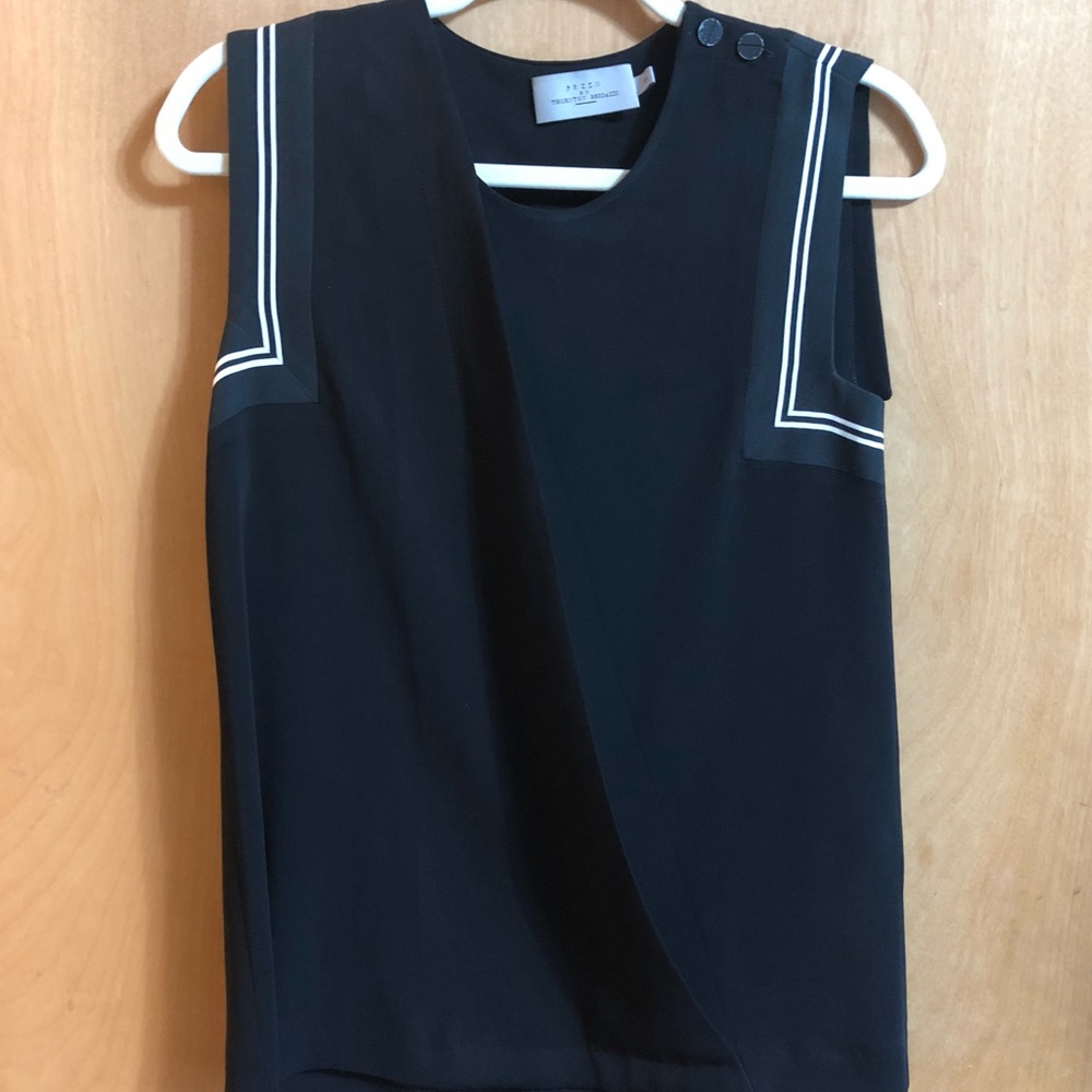 Preen navy sleeveless top